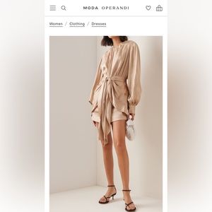 SIGNIFICANT OTHER Lila draped mini dress- US 2